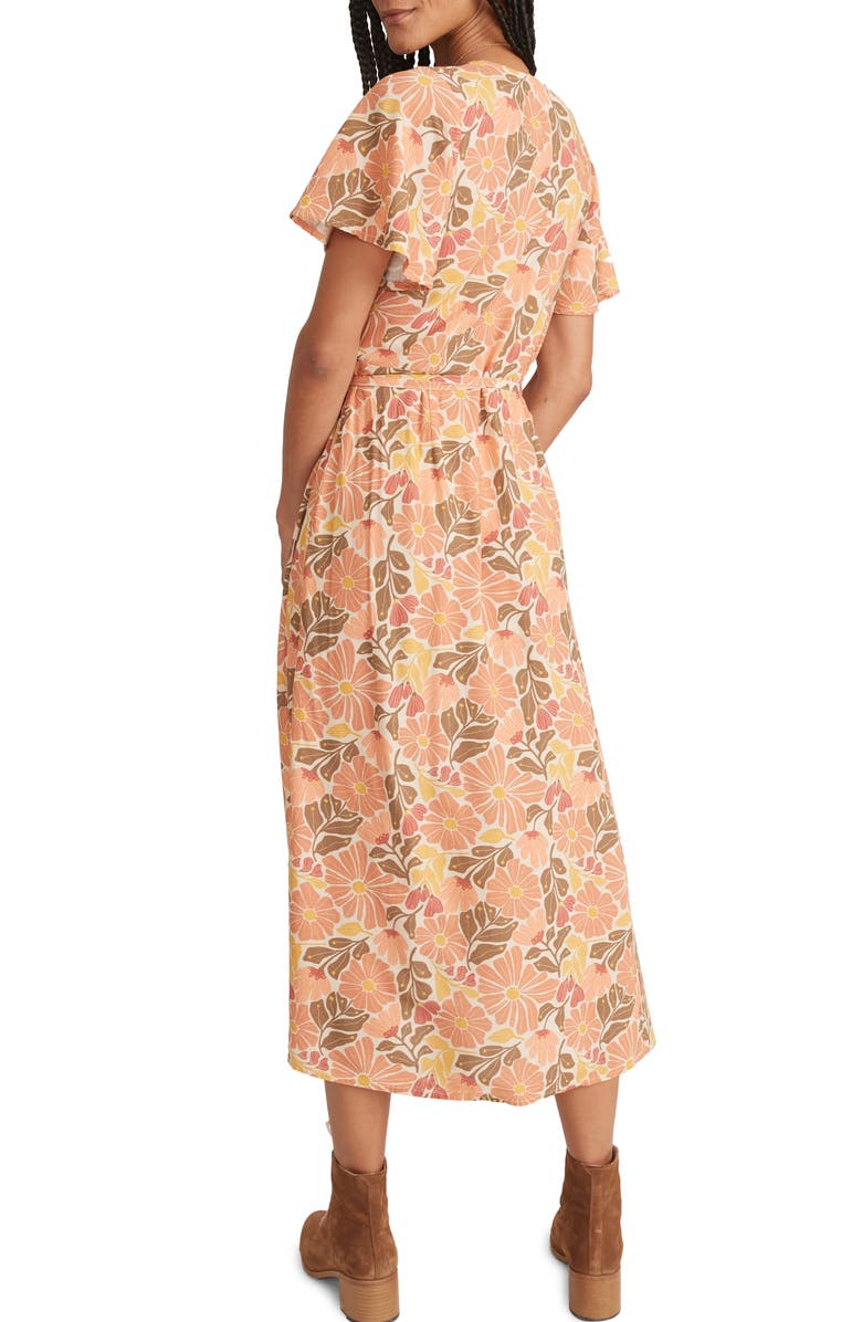 Marine Layer Emlyn Floral Midi Dress, Alternate, color,