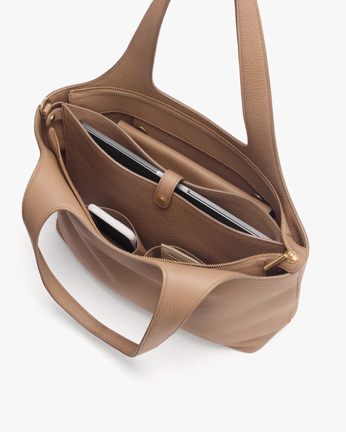 Cuyana System Zipper Tote 13-inch, Alternate, color, Cappuccino