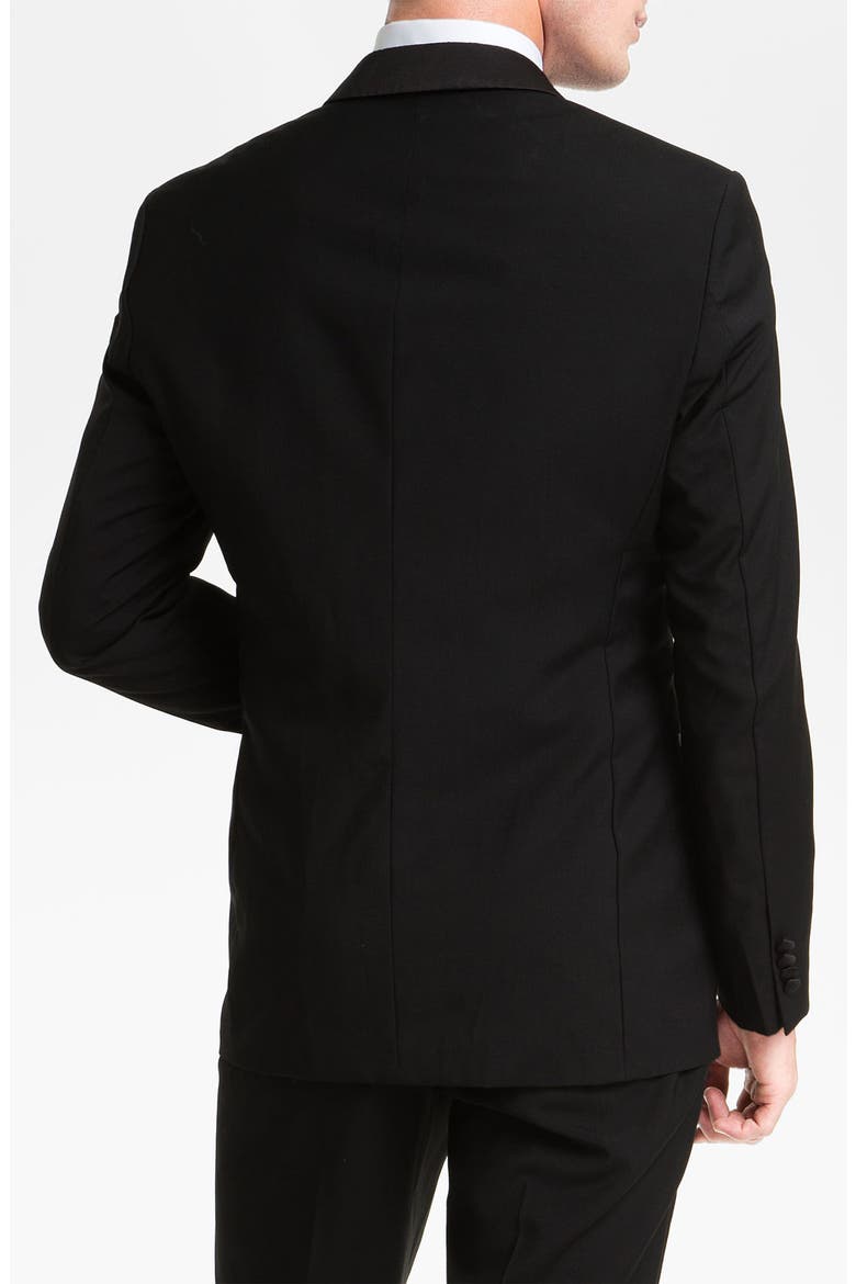 'Sky Gala' Shawl Lapel Tuxedo, Alternate, color, BLACK