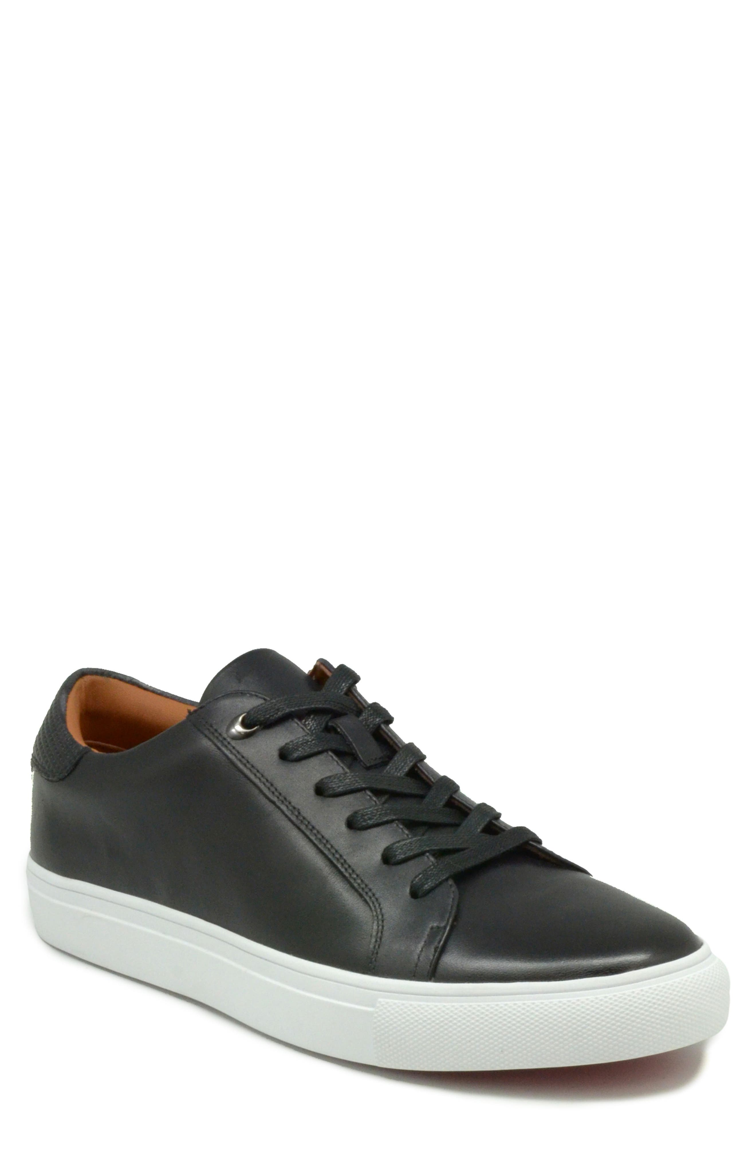 La Milano Pedro Low Top Sneaker, Main, color, Charcoal Black