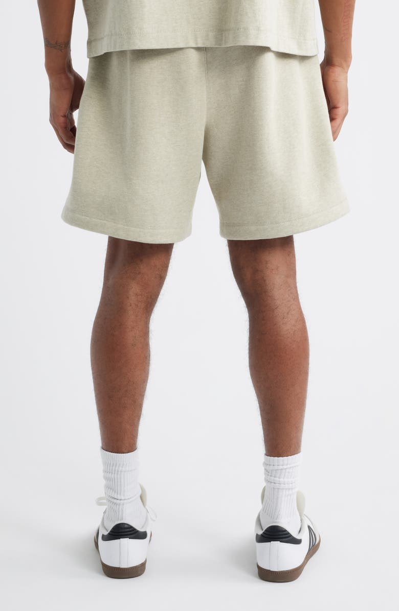 Fear of God Essentials Fleece Soccer Shorts, Alternate, color, Heather Stone