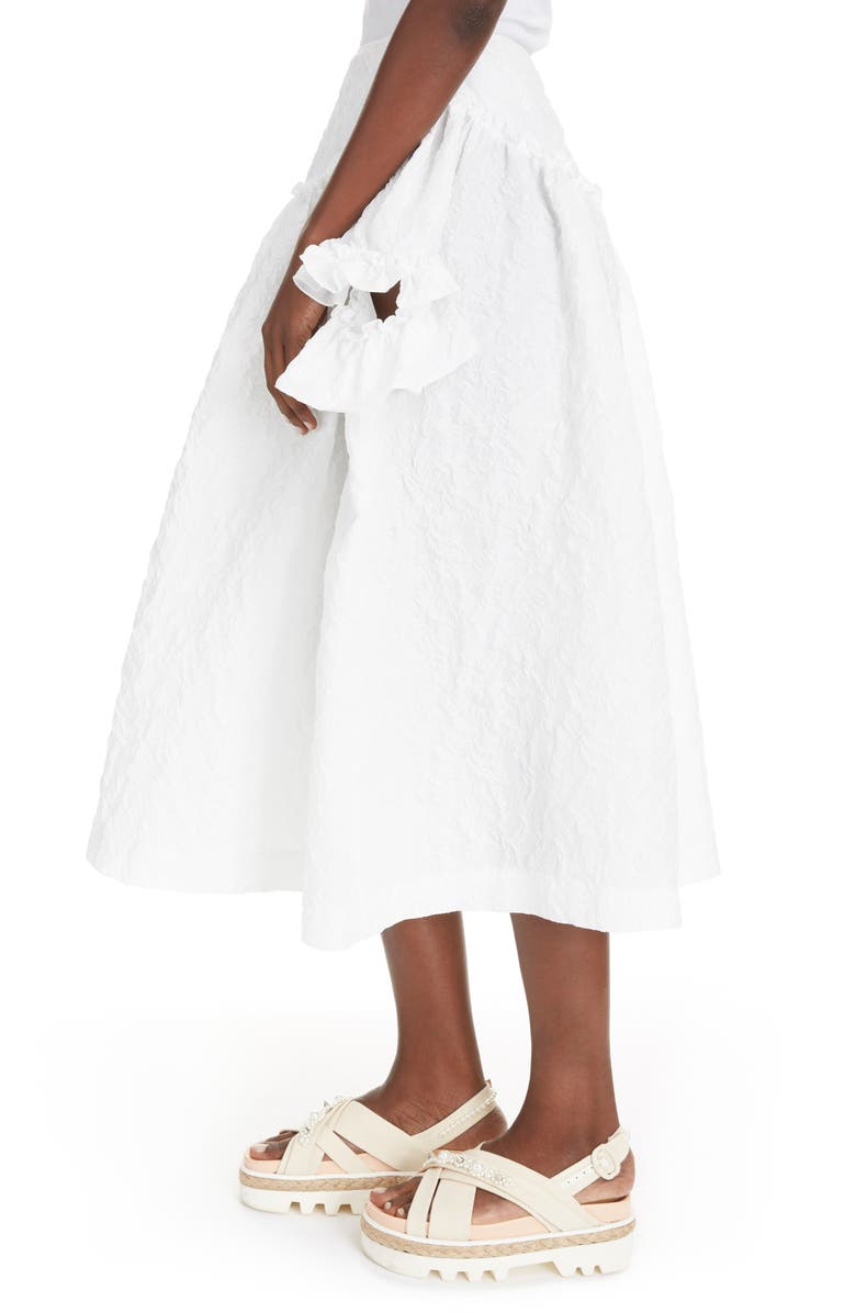 Simone Rocha Cloqué Midi Skirt, Alternate, color,