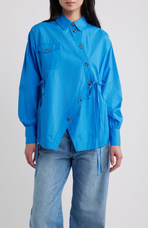 Lux Asymmetrical Organic Cotton Shirt