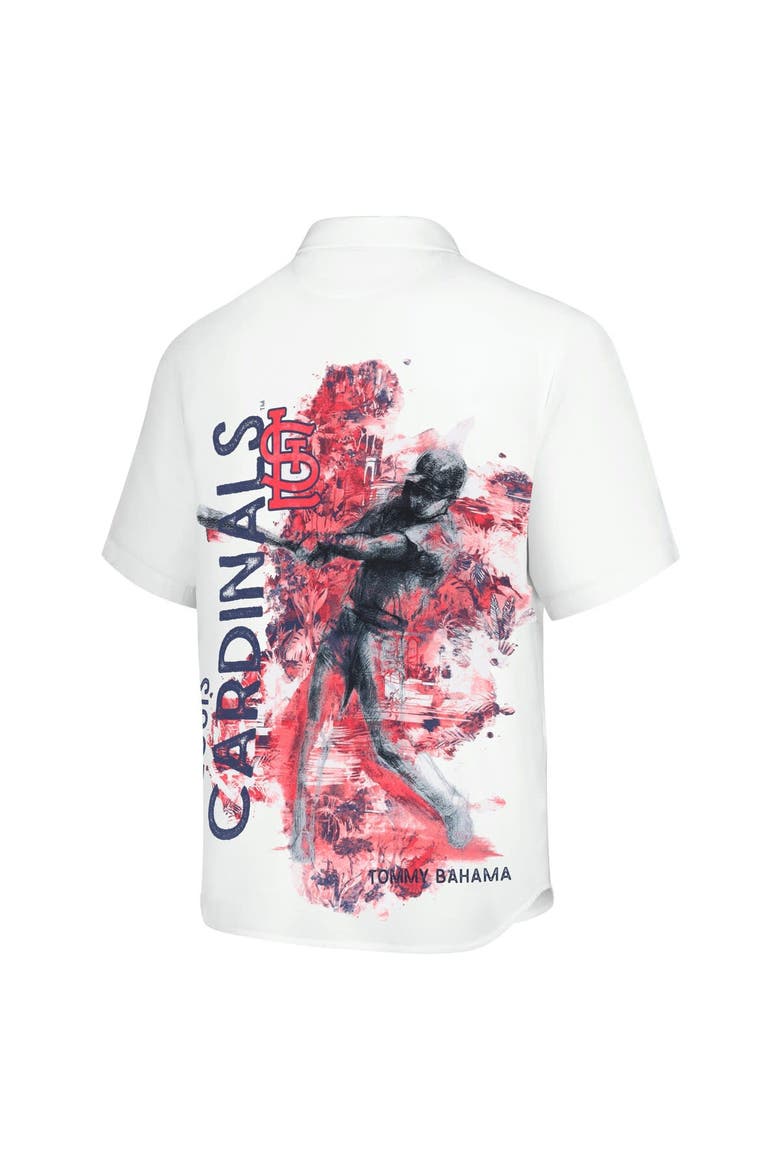 Men's Tommy Bahama White St. Louis Cardinals Veracruz Ace Islanders Button-Up Shirt, Alternate, color, White