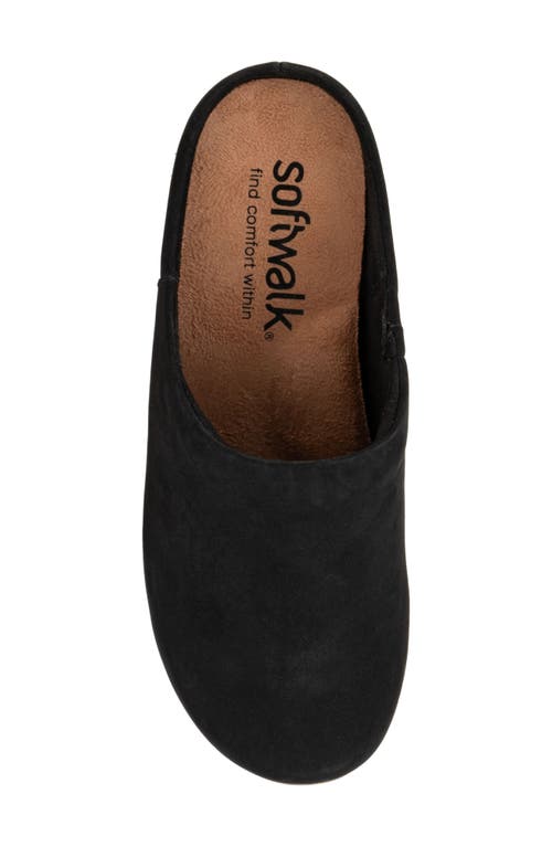 Softwalk ® Arvada Mule In Black Nubuck