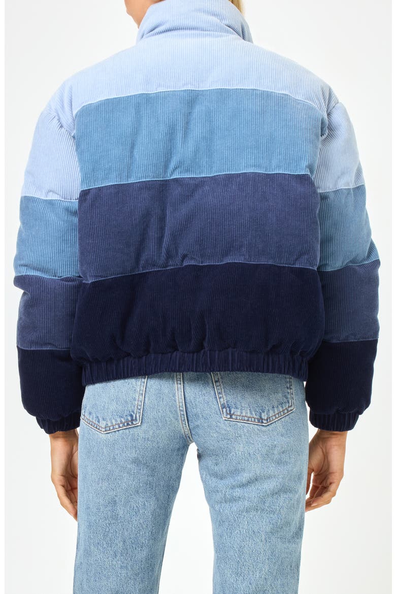 Horizon Cropped Bomber Jacket, Alternate, color, MARINA DAYS