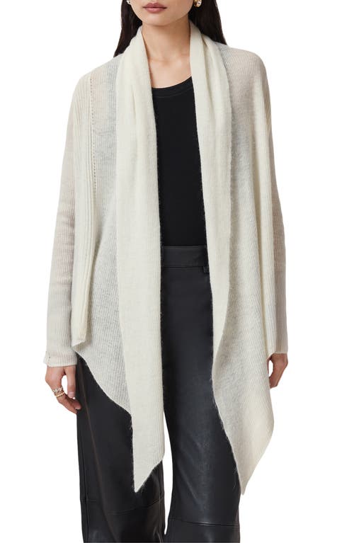ALLSAINTS ALLSAINTS HARPER HIGH LOW OPEN FRONT CARDIGAN