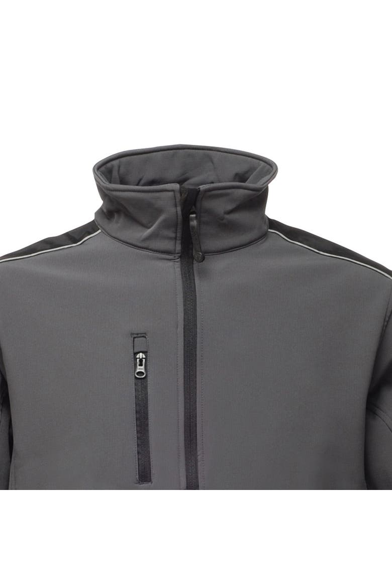 Sandstorm Hardwearing Workwear Softshell Jacket, Alternate, color, Seal Grey and Black
