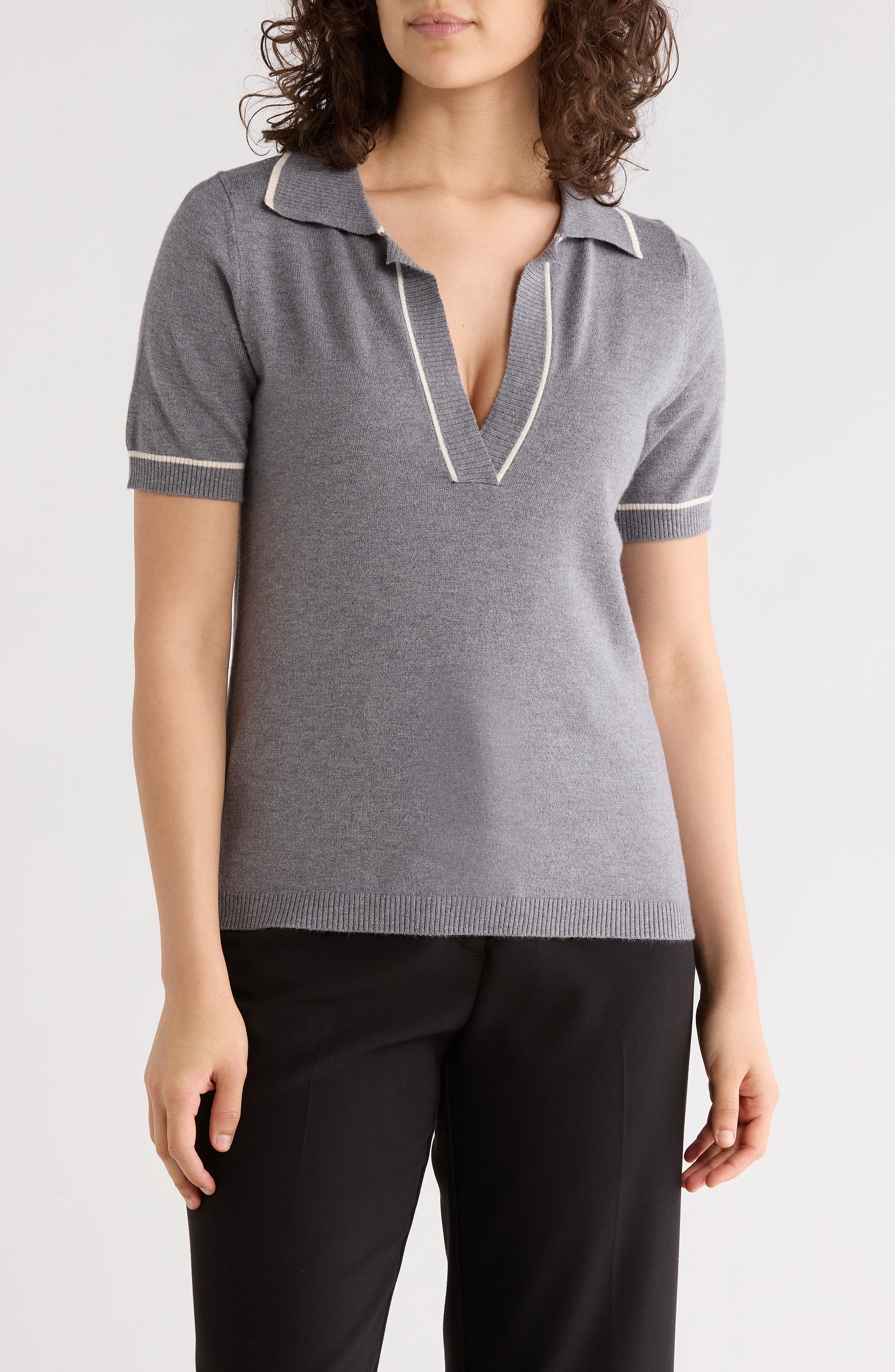 Johnny Collar Polo Sweater - image 3