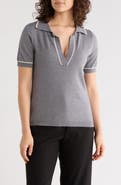 MAX STUDIO Johnny Collar Polo Sweater
