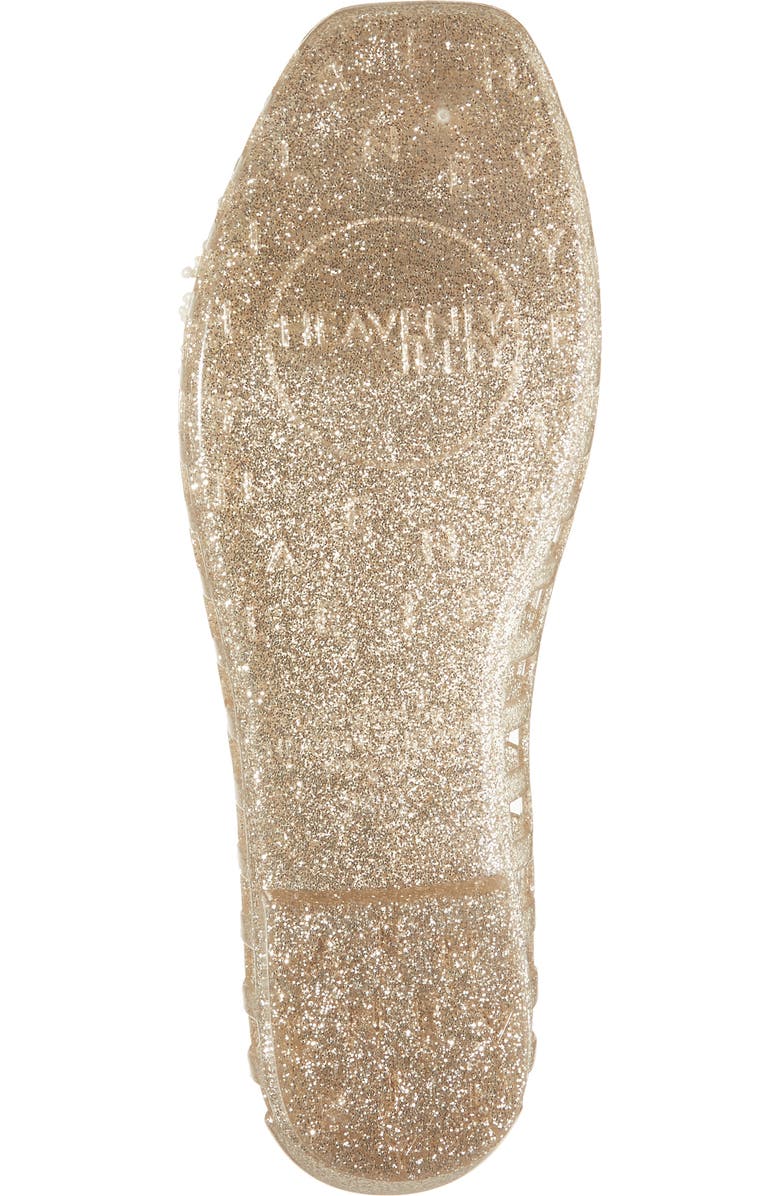 HEAVENLY JELLY Dazzla Jelly Ballet Flat, Alternate, color, Gold