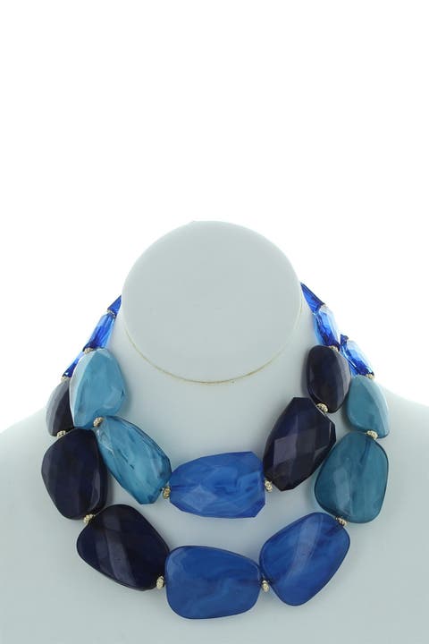 Riva Statement Earrings & Bib Necklace Set