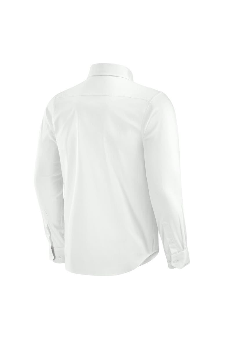 Men's J. Palmer White New England Patriots Man-In-Motion Long Sleeve Button-Up Dress Shirt, Alternate, color, White