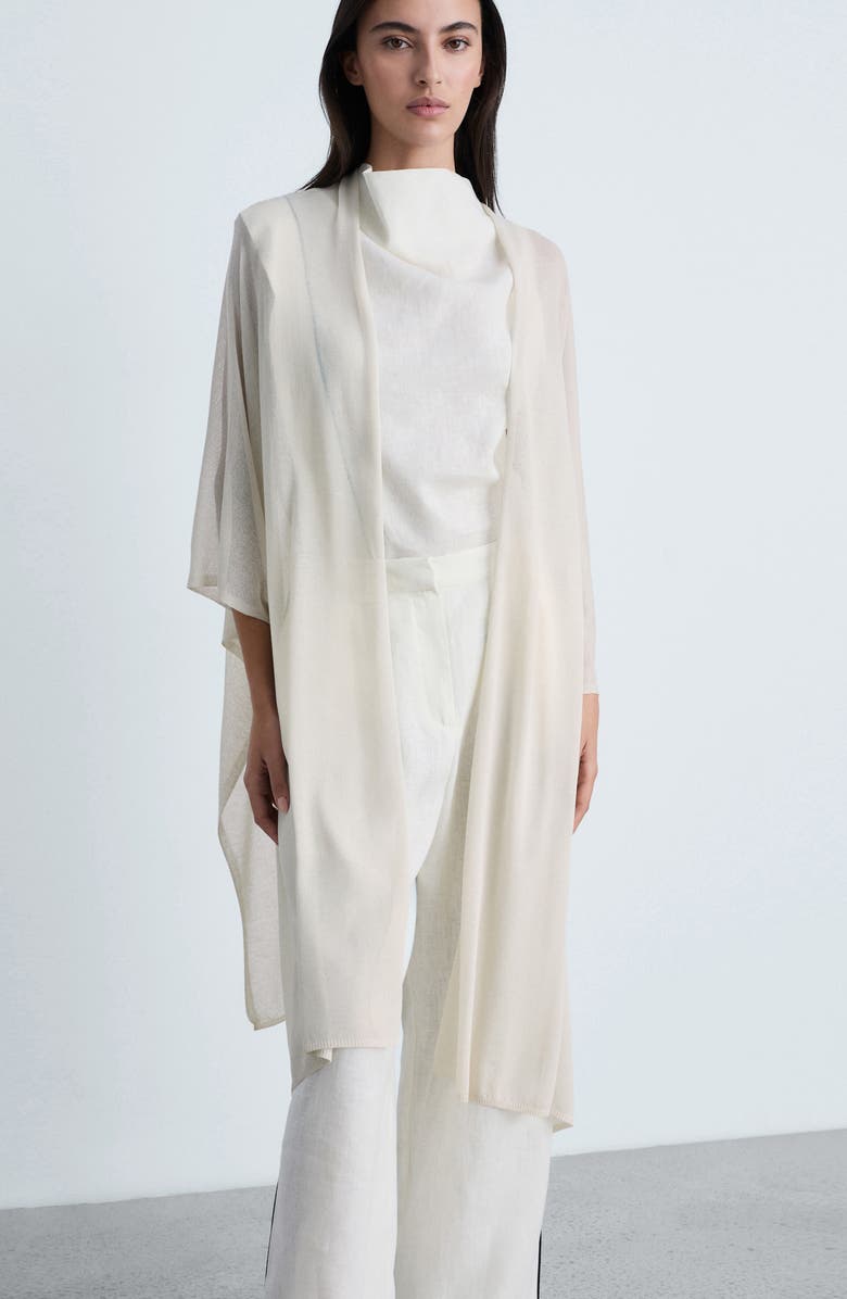 MANGO Longline Open Front Cardigan, Alternate, color, 