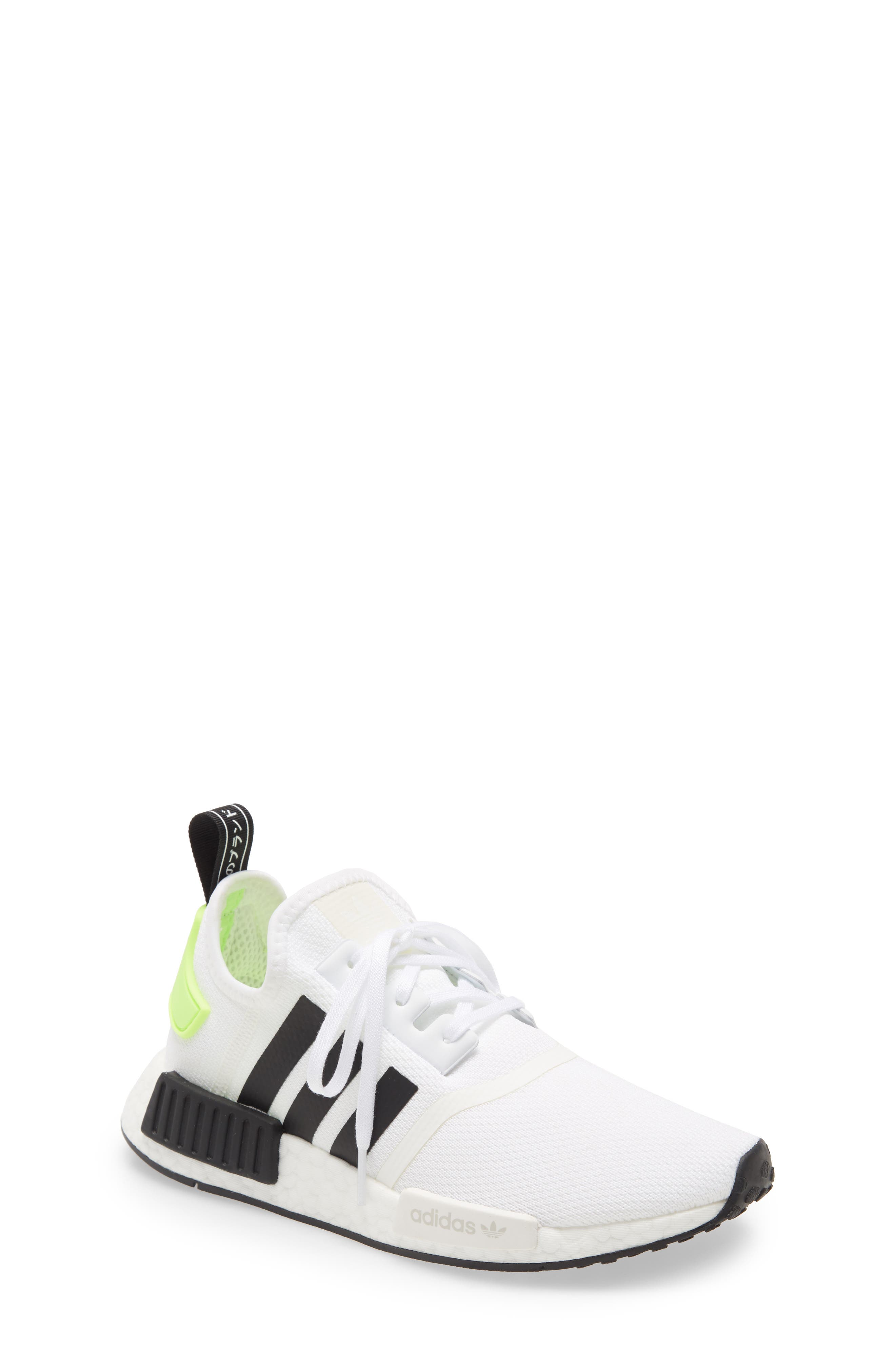 NMD R1 Sneaker, Main, color, WHITE/ CORE BLACK