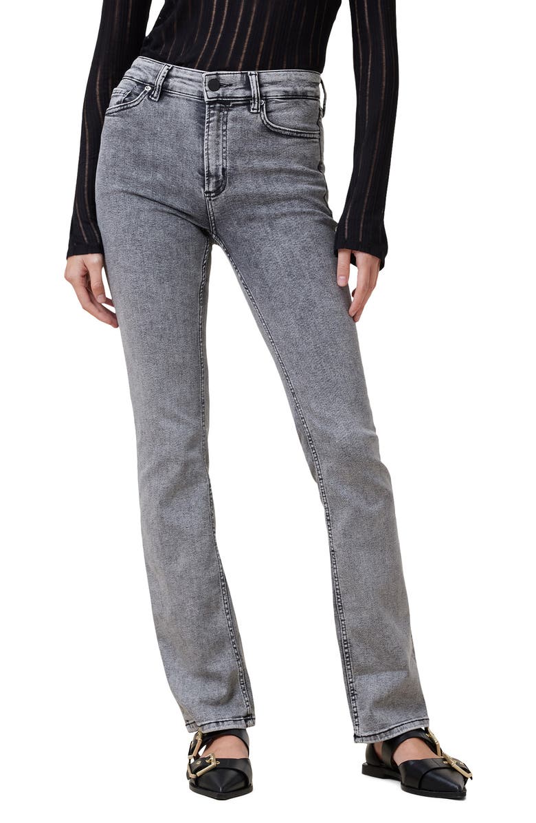 AllSaints Haldan Bootcut Jeans, Main, color, Washed Grey