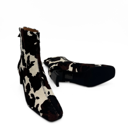 Amie Rafa Harlow Cow Bootie In Multi
