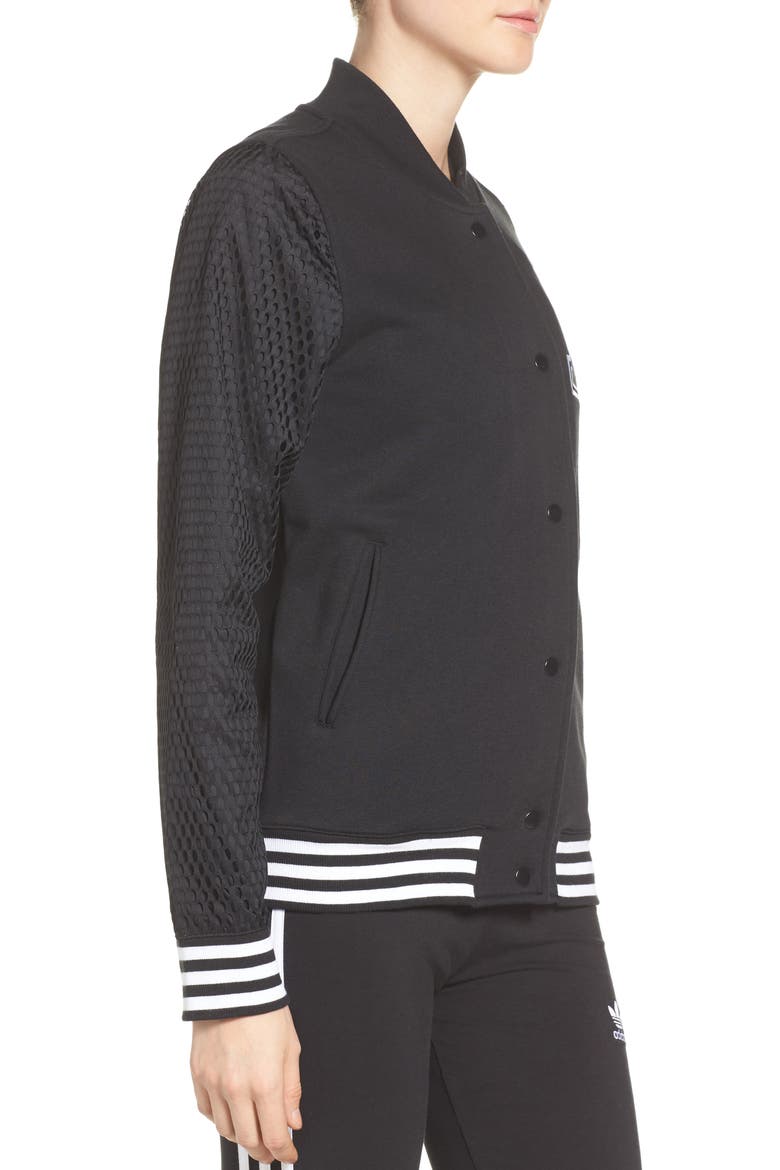 Varsity Jacket, Alternate, color, BLACK