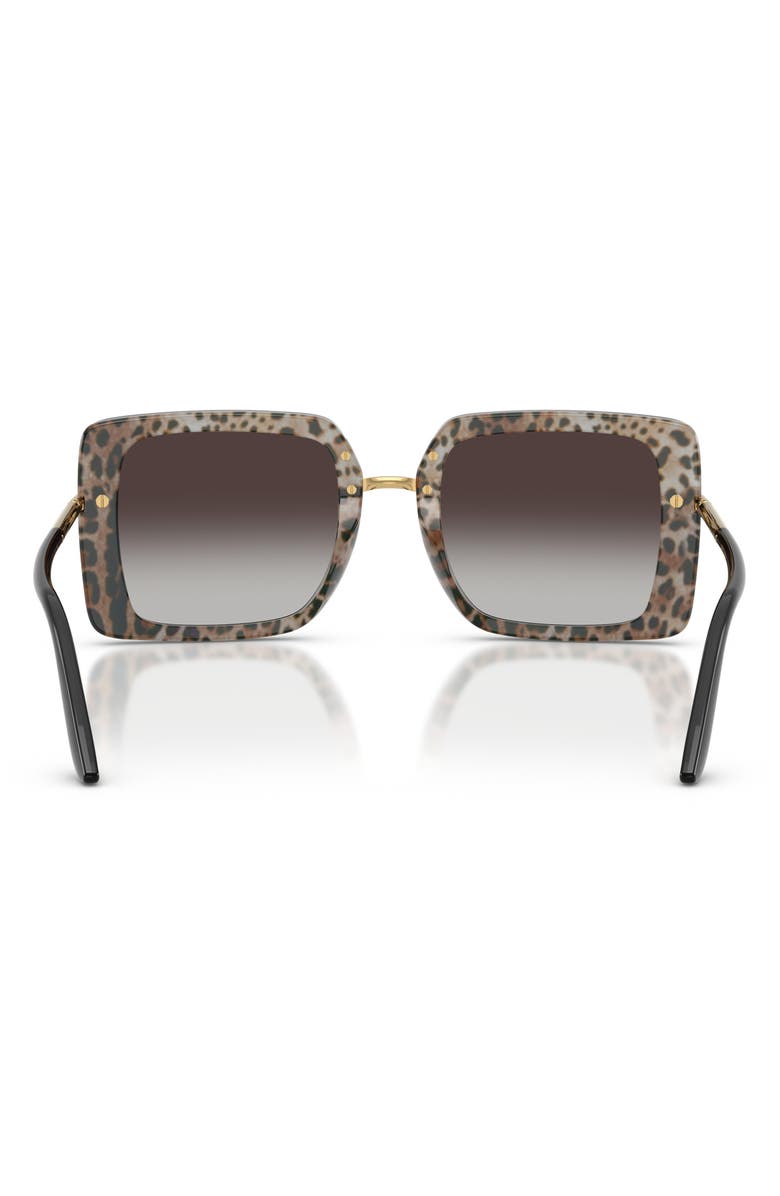 Dolce&Gabbana 52mm Gradient Square Sunglasses, Alternate, color, 