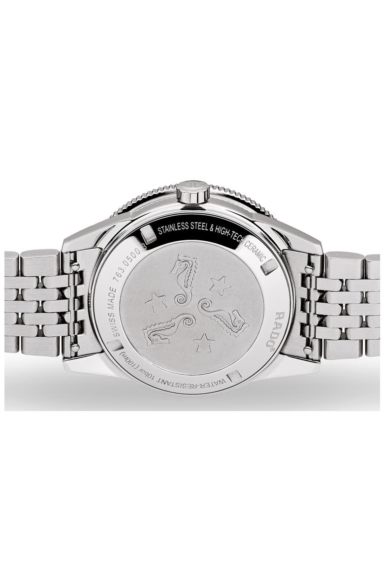 Captain Cook Automatic Bracelet Watch, 37mm, Alternate, color, SILVER/