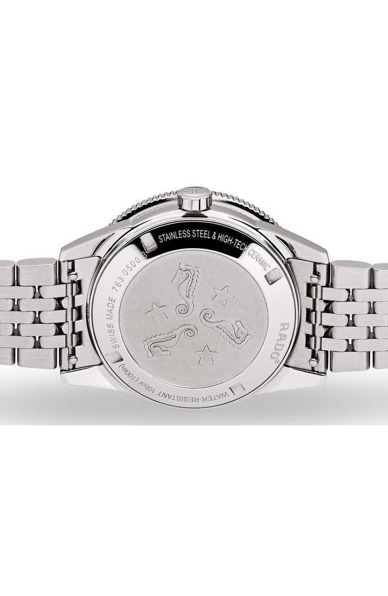 RADO Captain Cook Automatic Bracelet Watch, 37mm, Alternate, color, Silver/