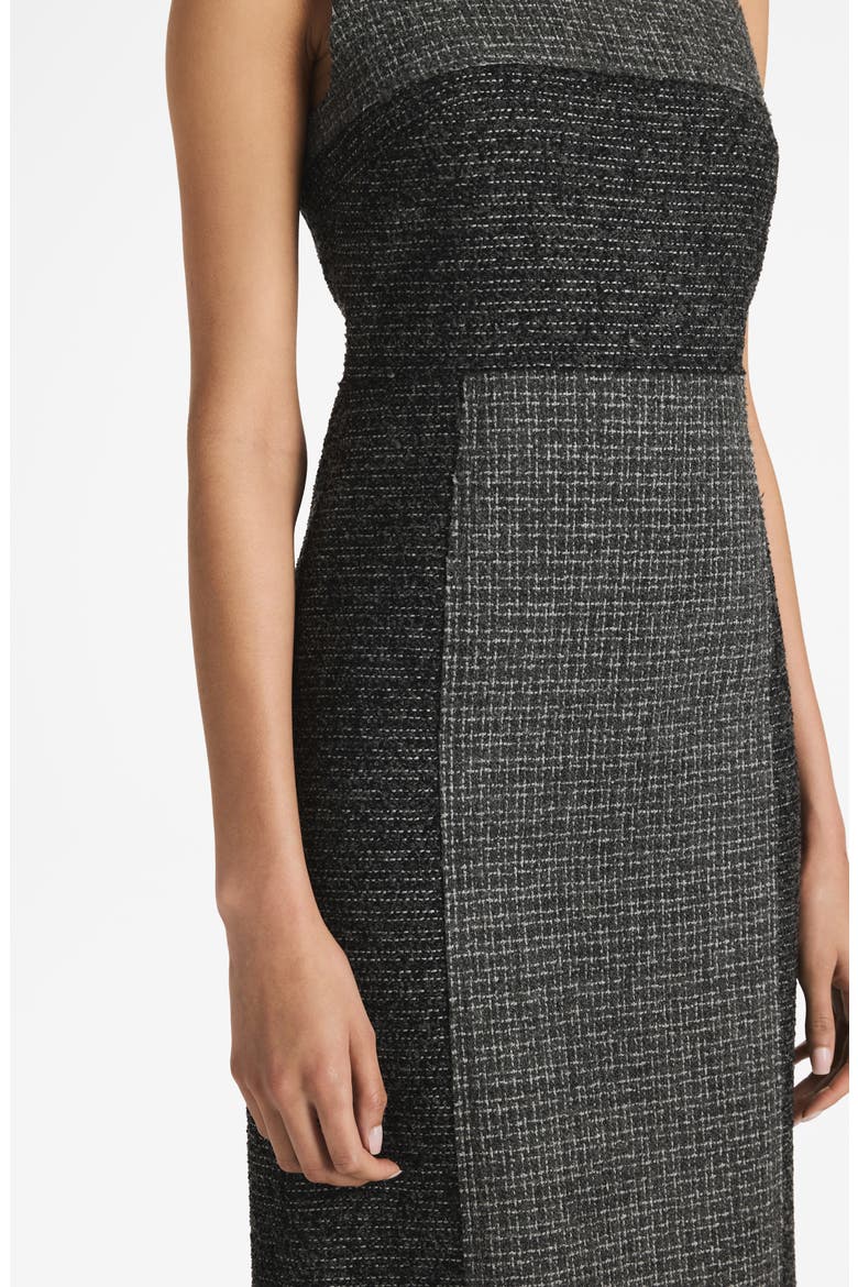 Double Face Wool & Cashmere Dress, Alternate, color, LIGHT/DARK HEATHER GRAY