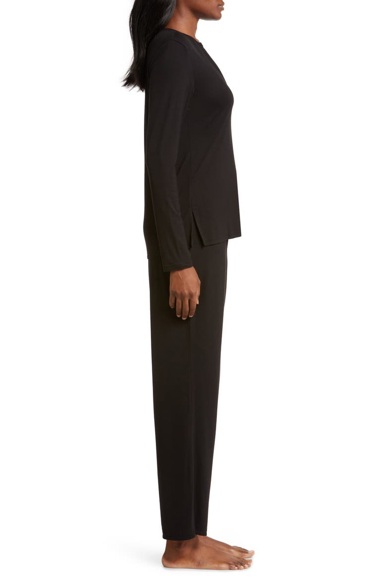 Feathers Elements Pajamas, Alternate, color, BLACK