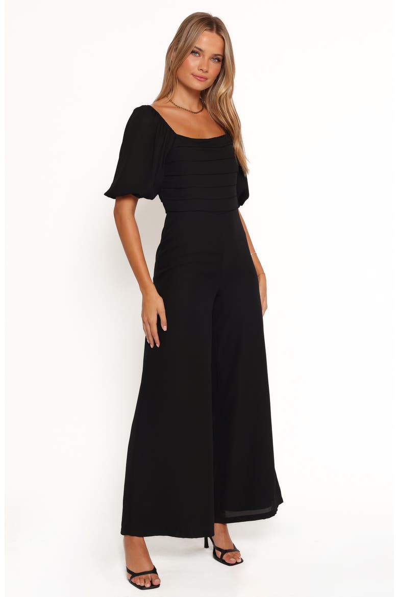 Mercer Wide Leg Jumpsuit, Alternate, color, BLACK