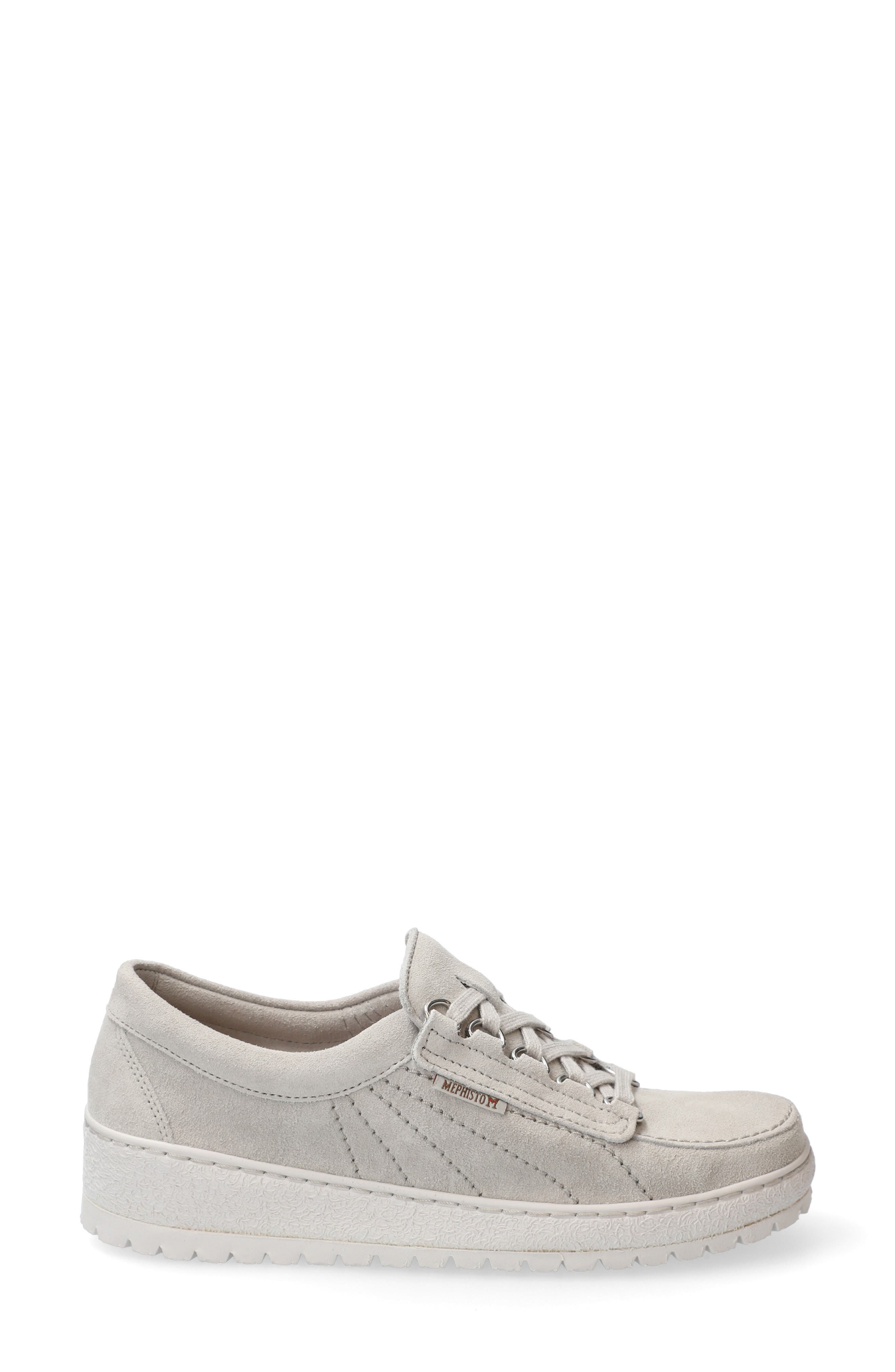 Lady Low Top Sneaker, Alternate, color, STONE VELOUR SUEDE