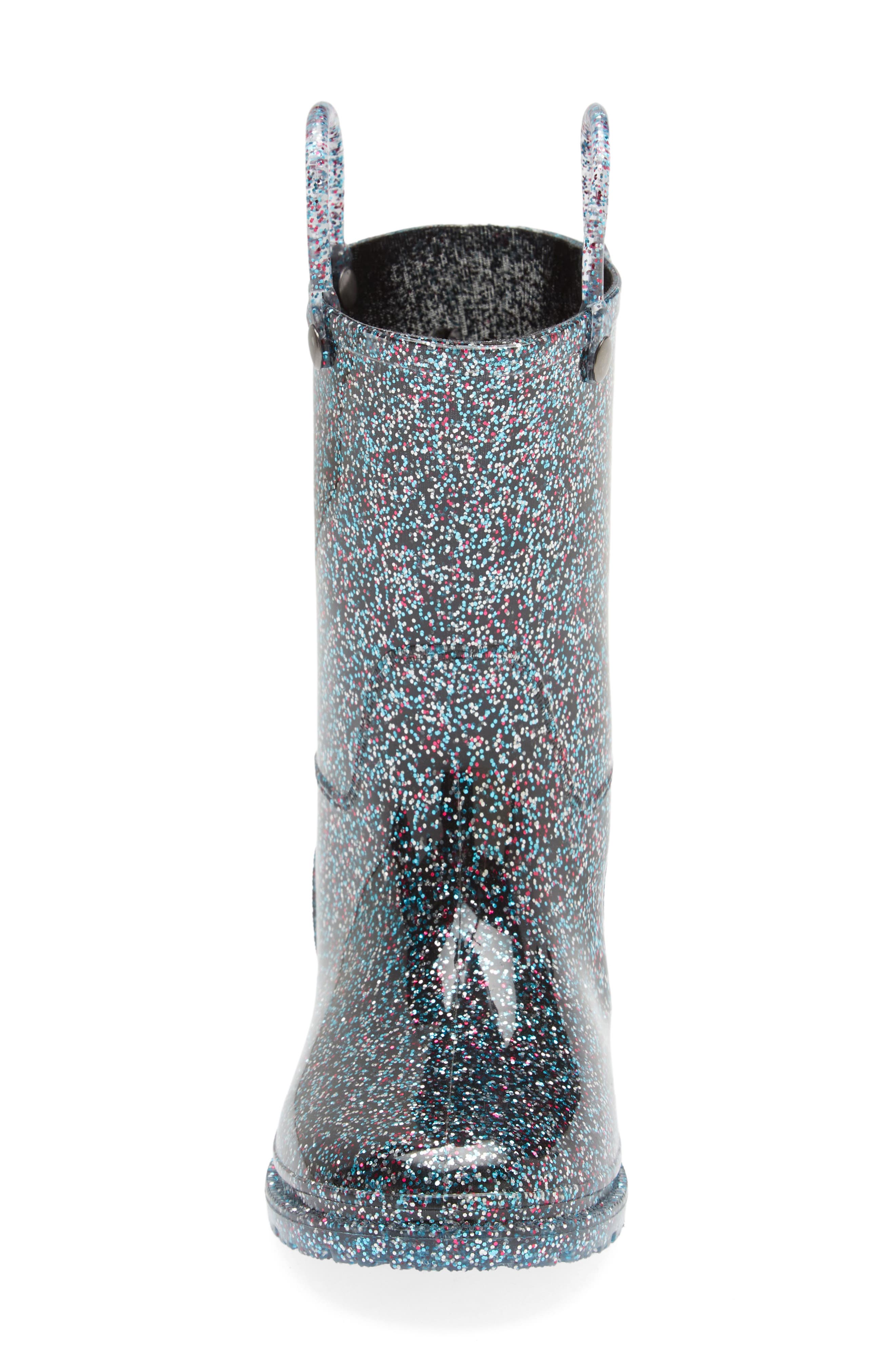 Western Chief Glitter Waterproof Rain Boot, Alternate, color, 