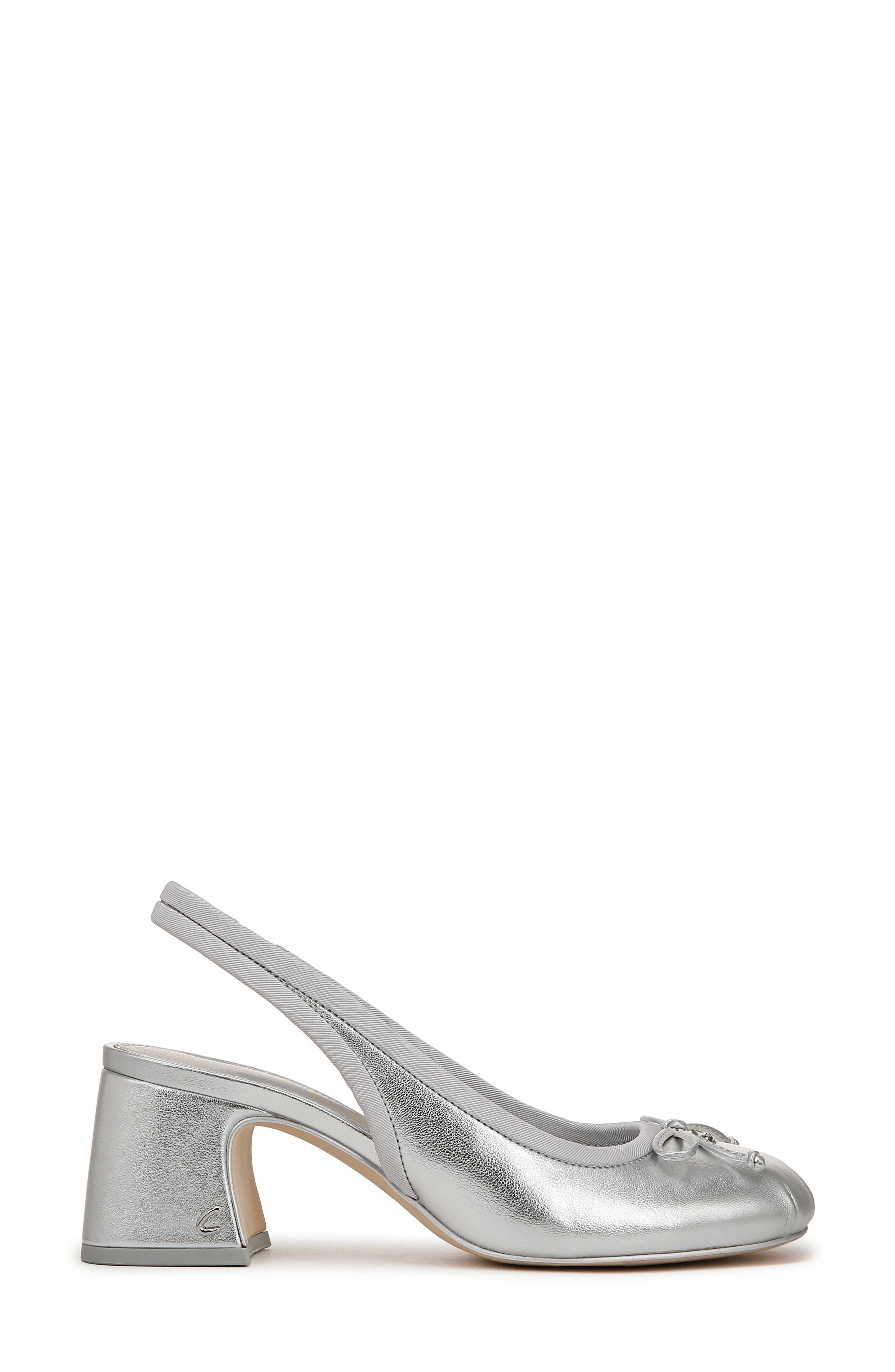 Circus NY by Sam Edelman Diane Slingback Pump, Alternate, color, Soft Silver