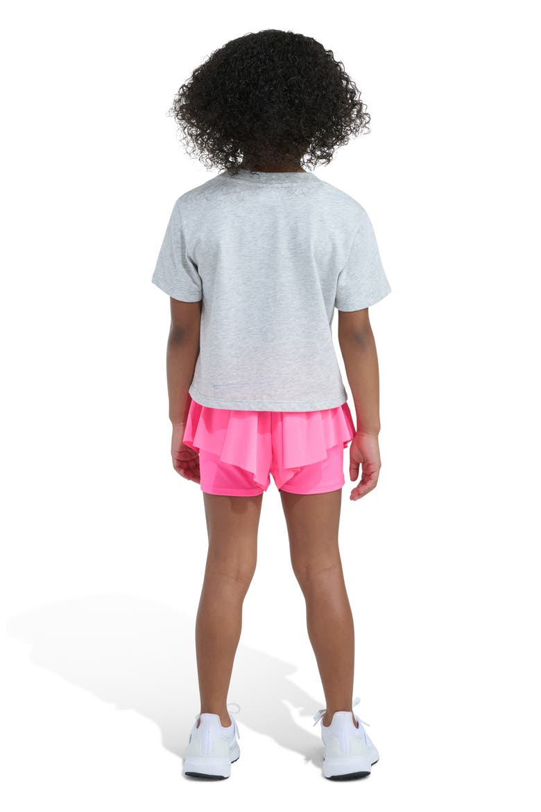 Graphic T-Shirt & Shorts Set, Alternate, color, LIGHT GREY HEATHER