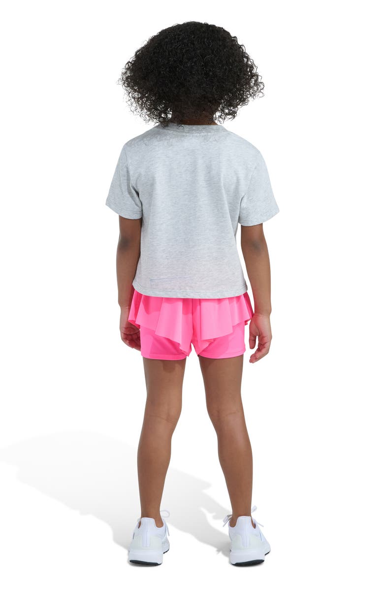 adidas Kids' Graphic T-Shirt & Shorts Set, Alternate, color, Light Grey Heather