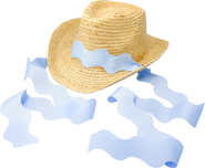 Bits & Bows Coastal Cowgirl Straw Cowboy Hat