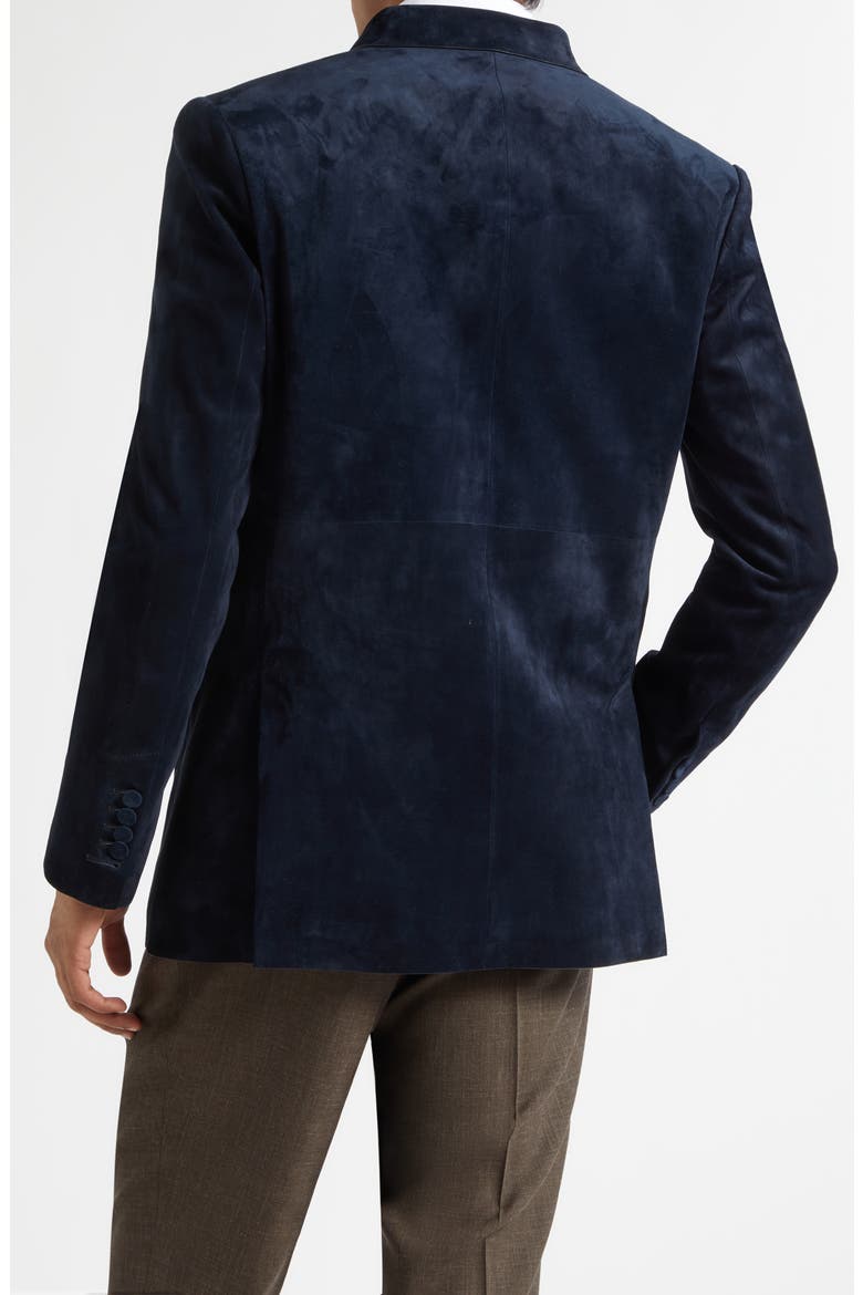 Cashmere Suede Peacoat, Alternate, color, NAVY