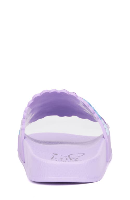 Olivia Miller Kids' Daisy Slide Sandal In Purple