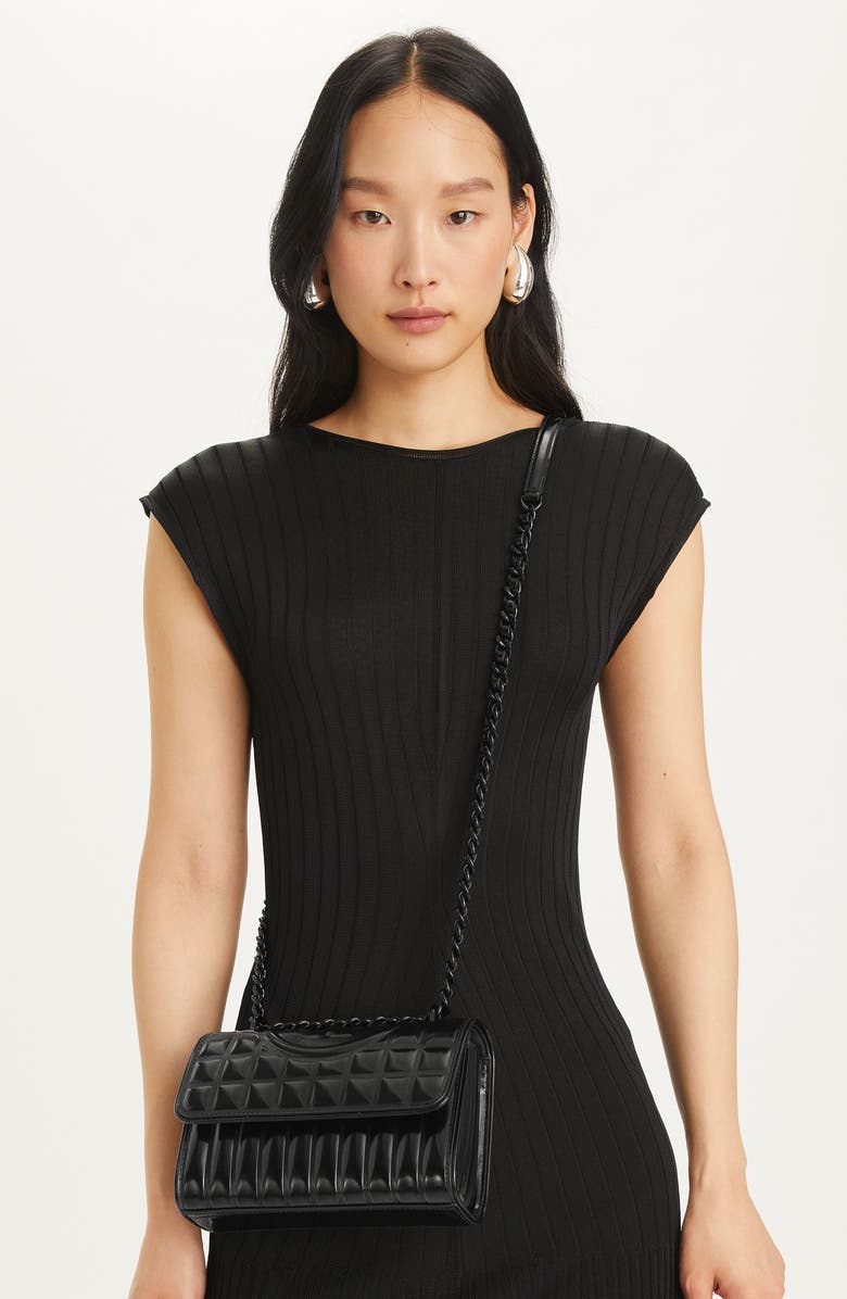 Tory Burch Fleming Metallic Convertible Shoulder Bag, Alternate, color,