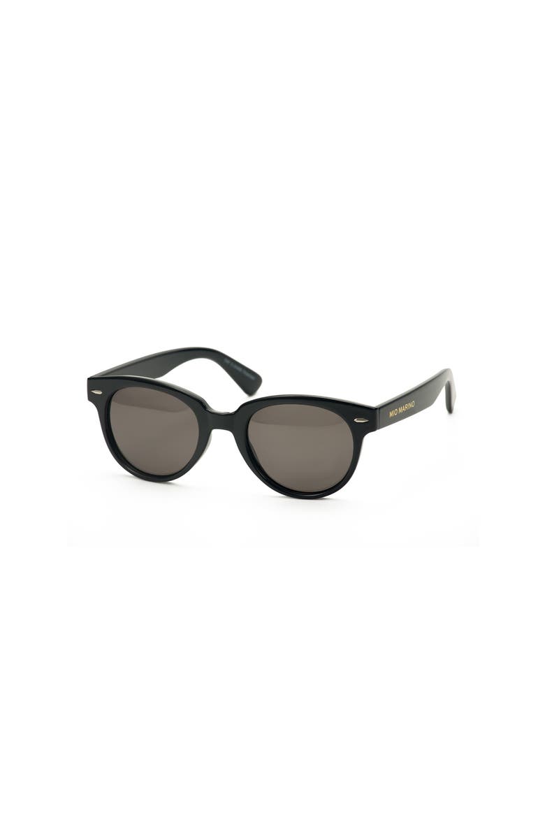 Polarized Vintage Sunglasses, Main, color, Sleek Black