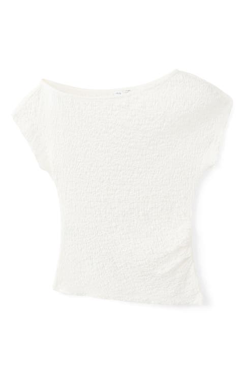 Textured Asymmetrical Top