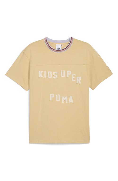 Puma X Kidsuper Logo Appliqué Cotton T-shirt In Yellow