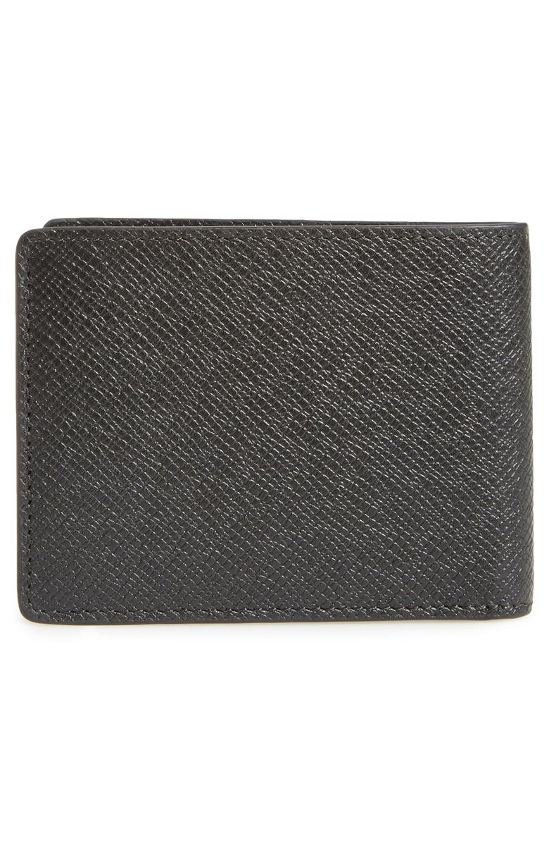 BOSS 'Signature' Bifold Calfskin Leather Wallet, Alternate, color,