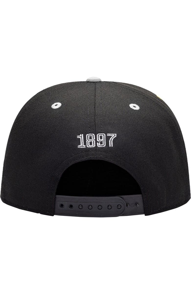 FAN INK Men's Black Juventus Tape Snapback Hat, Alternate, color, Black