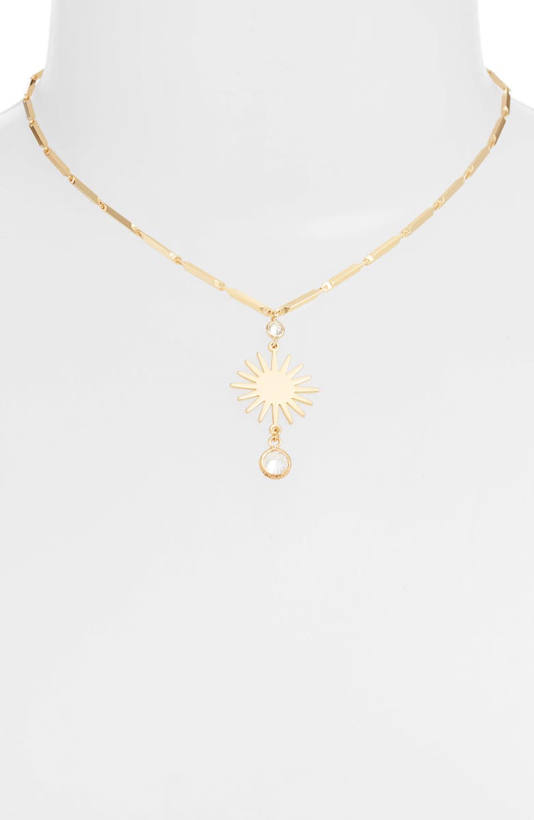 Ettika Starburst Pendant Necklace, Alternate, color, 
