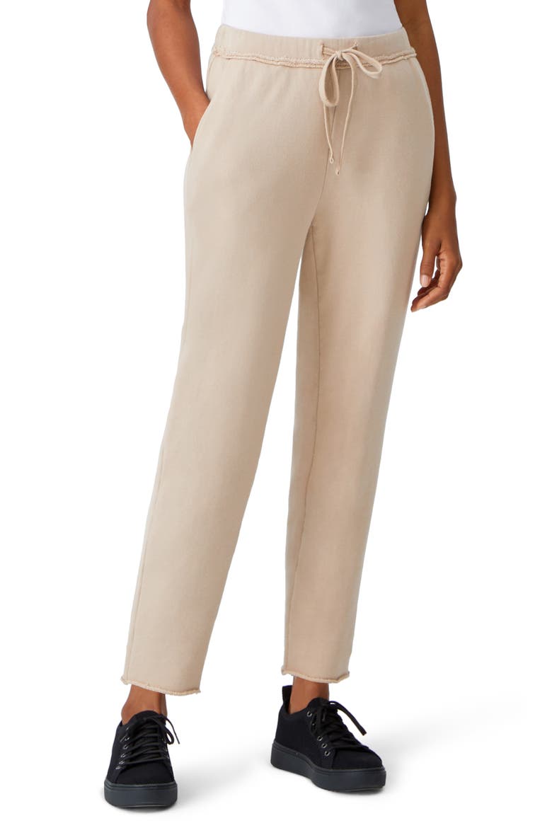 Tie Waist Crop Pants, Main, color, KHAKI