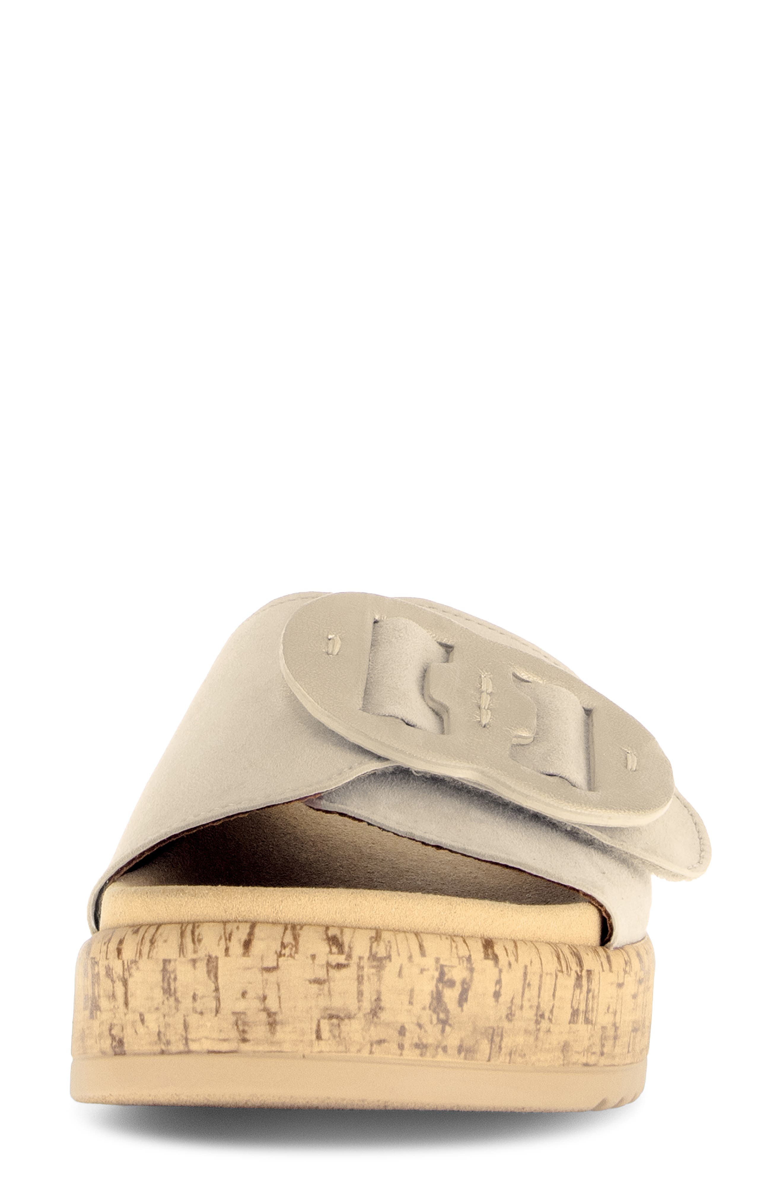 Gabor Platform Slide Sandal, Alternate, color, Oak