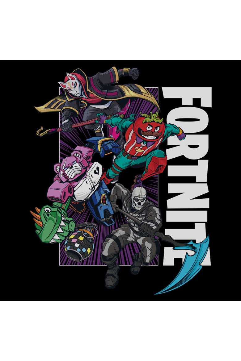 Boys Fortnite Squad Up Logo T Shirt, Alternate, color, Black