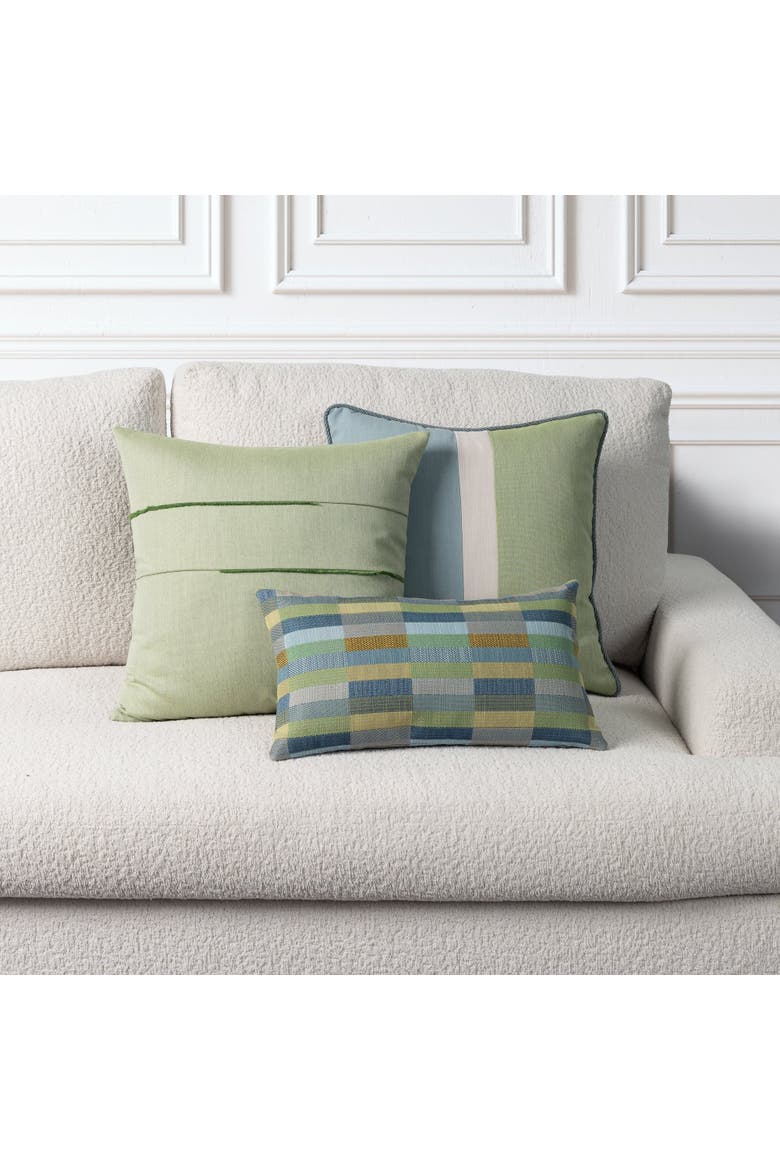Composition Indoor & Outdoor Woven Accent Pillow & Insert, Alternate, color, Seaglass