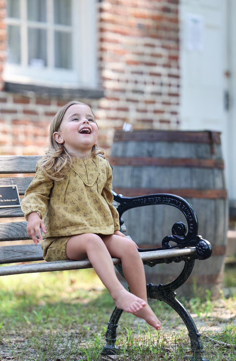 Manière Kids' Forest Top & Bubble Shorts Set, Alternate, color, Ivory