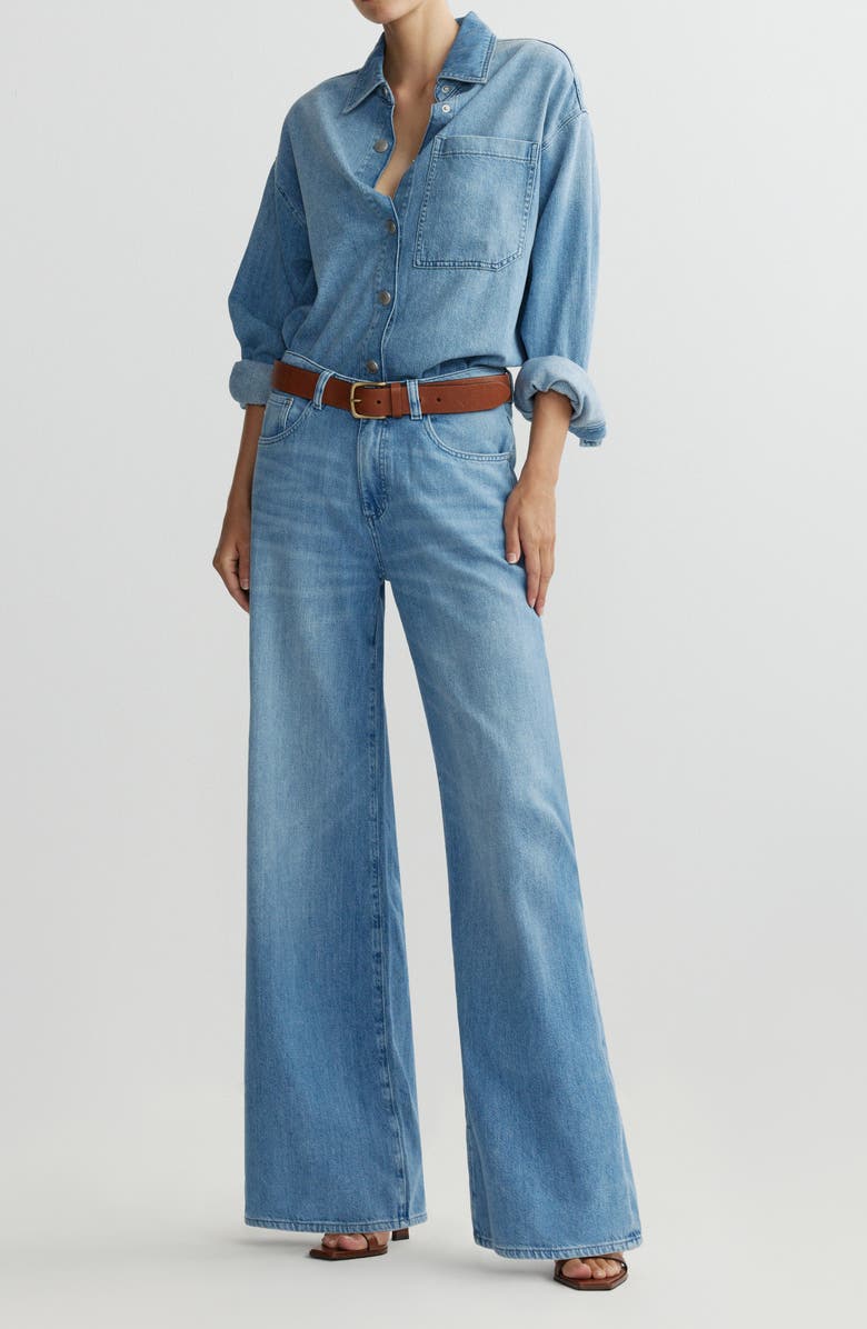 DL1961 Addison Snap Front Denim Overshirt, Alternate, color,