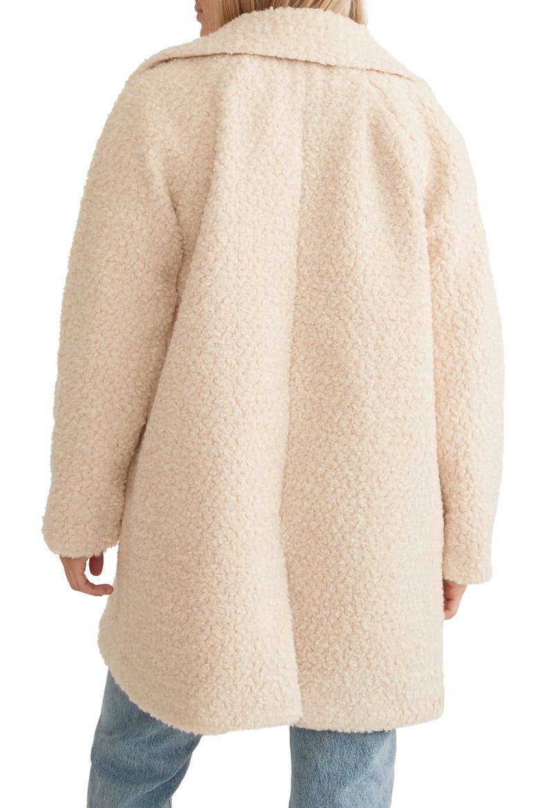 Faux Shearling Coat, Alternate, color, CREAM
